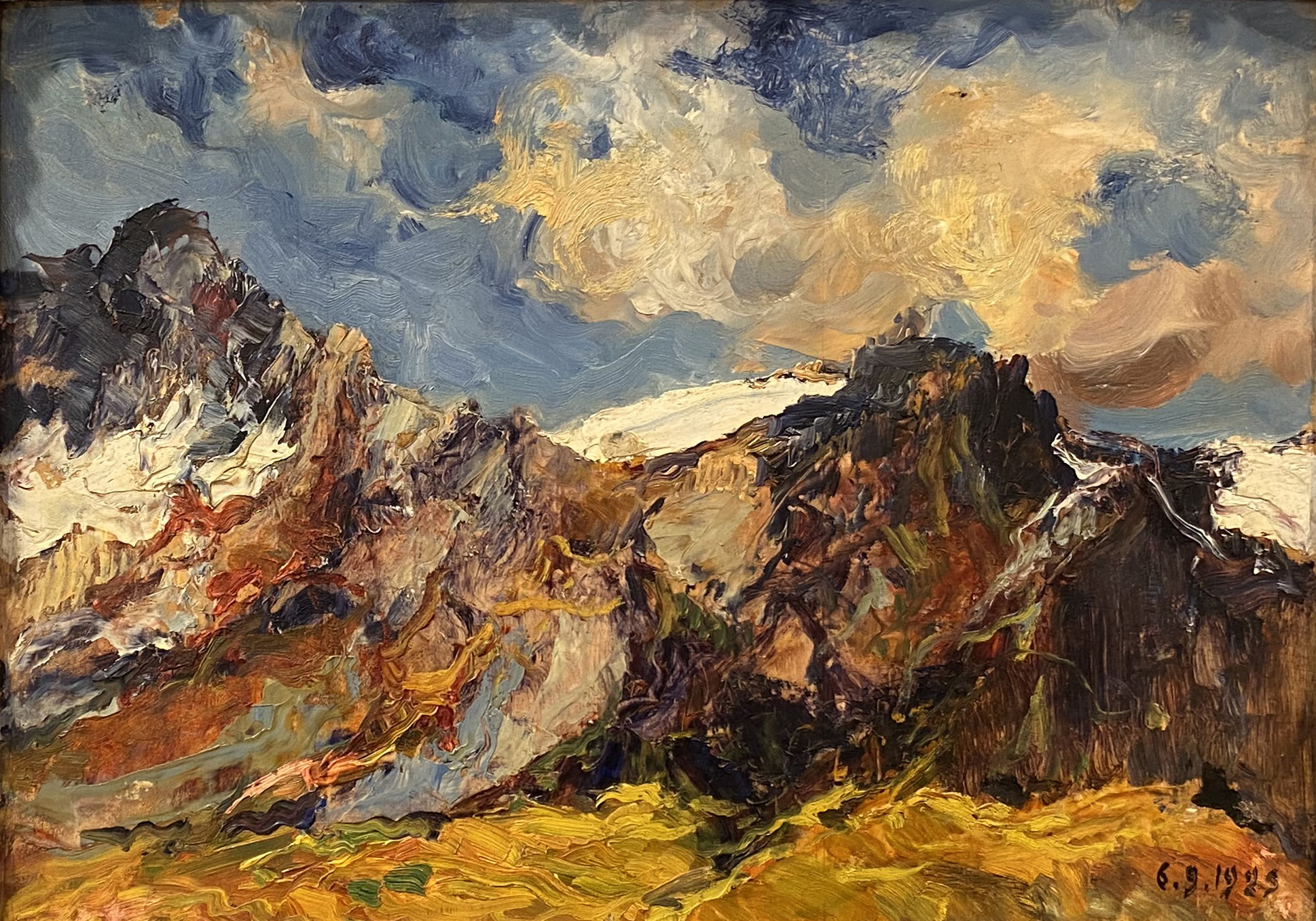 Giuseppe Augusto Levis, Luci e colori alpini, 1925_olio su tavola_inv. 878_©ARTECO _ Pinacoteca Levis Chiomonte