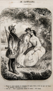 Pasquino casimiro Teja primo anno disegni caricature 1856