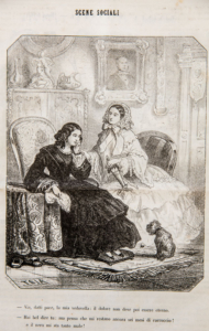 Pasquino casimiro Teja primo anno disegni caricature 1856