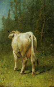 8_Una vacca, 1892, olio su cartone, 57x39